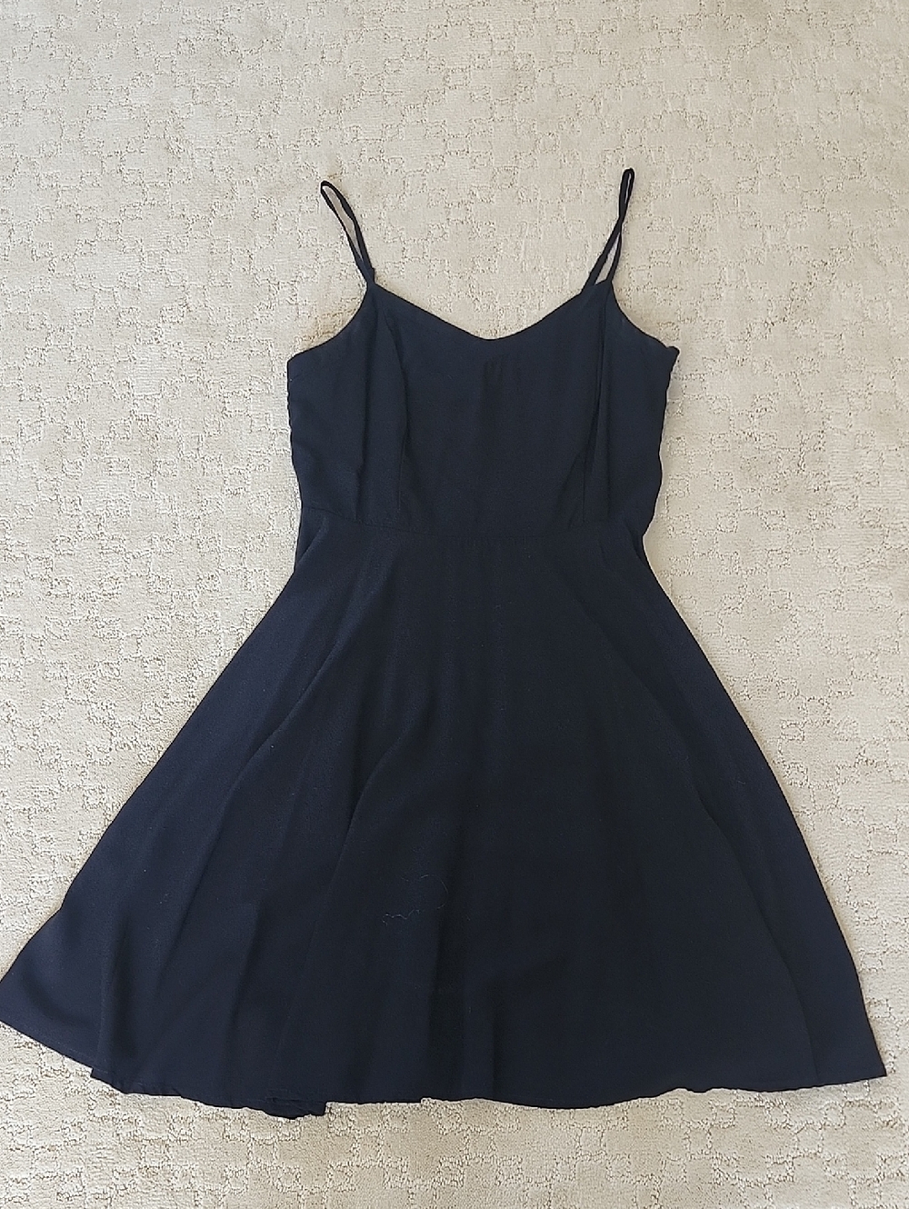 Classic Black Spaghetti-Strap Dress
